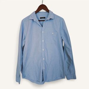Cedar Wood State Slim Fit Oxford 100% Cotton Long Sleeve Button Down Shirt M